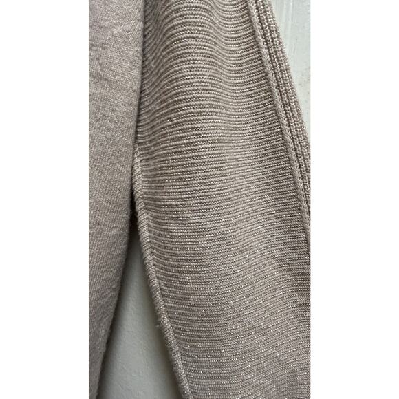 D.Exterior Women's Cashmere Blend Heather Gold Lurex Sweater Pullover Size Small - Picture 2 of 5